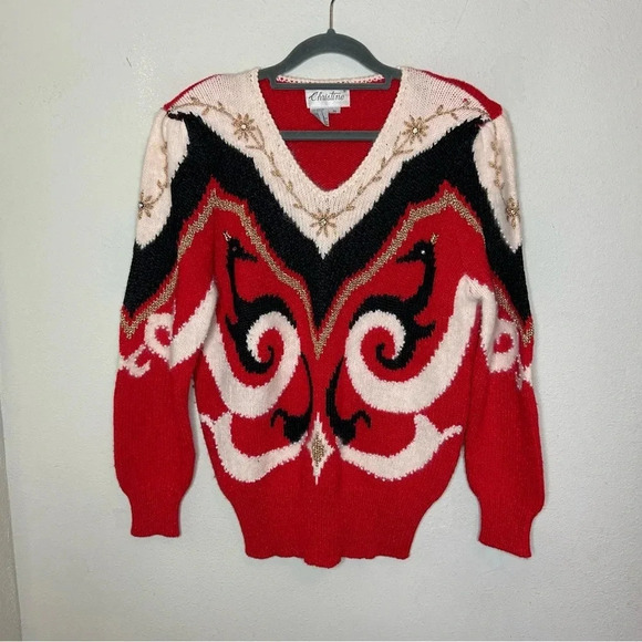 Vintage Christine Wool and Angora Blend Sweater Size Medium - Picture 1 of 9
